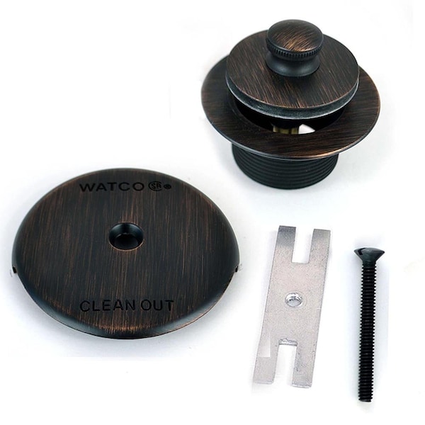 Watco 1.865 in. Overall Dia. x 11.5 Threads x 1.25 in. Lift-Turn Trim Kit, Bronze 58290-BZ - main
